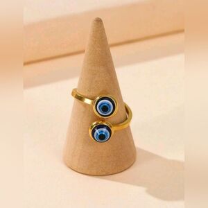 Gold Evil Eye Ring
